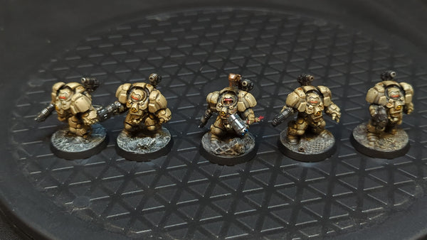Warhammer 40k Leagues of Votann Einhyr Hearthguard x5 Painted