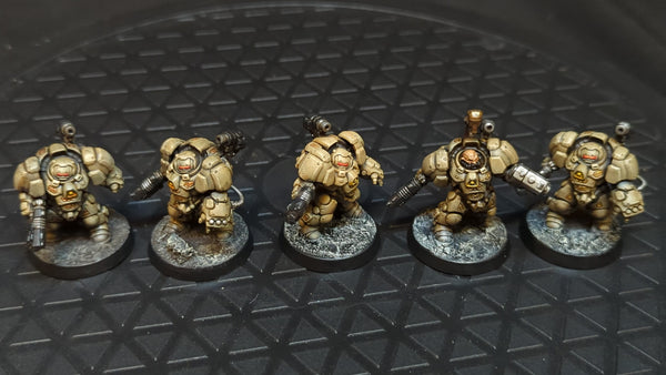 Warhammer 40k Leagues of Votann Einhyr Hearthguard x5 Painted
