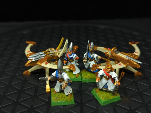 The Old World High Elf Realms Eagle-claw Bolt Throwers x6 Painted