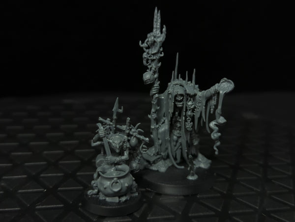 Age of Sigmar Orruk Warclans Swampcalla Shaman and Pot-grot x1