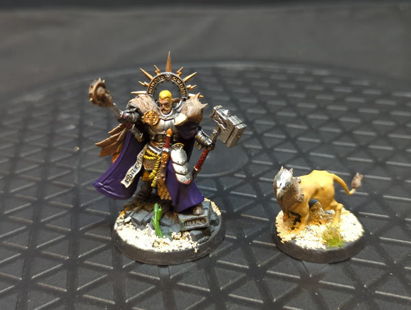 Age of Sigmar Stormcast Eternals Lord Imperatant with Gryph-Hound x2 Painted