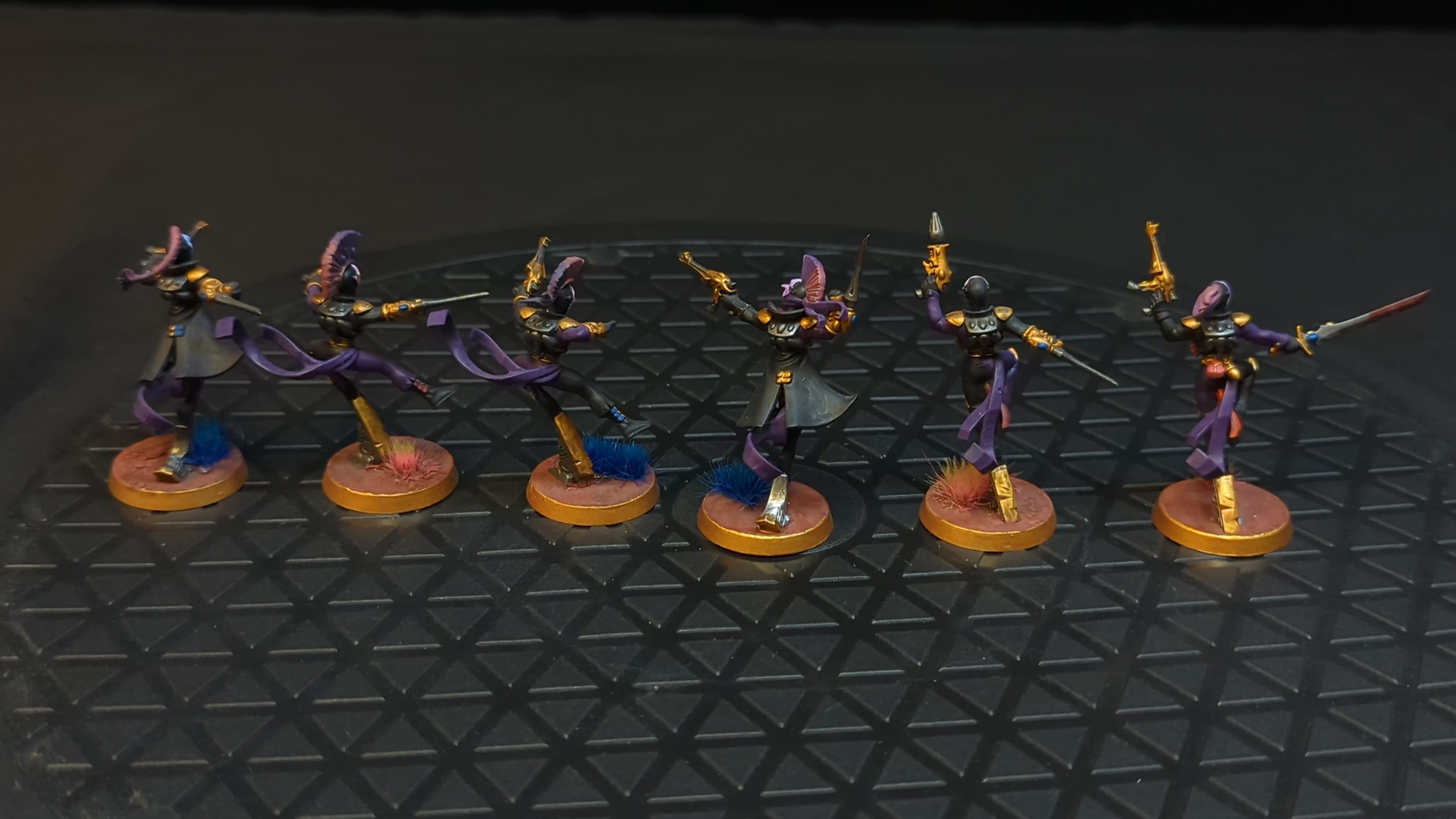 Warhammer 40k Aeldari Harlequin Troupe x6 Painted