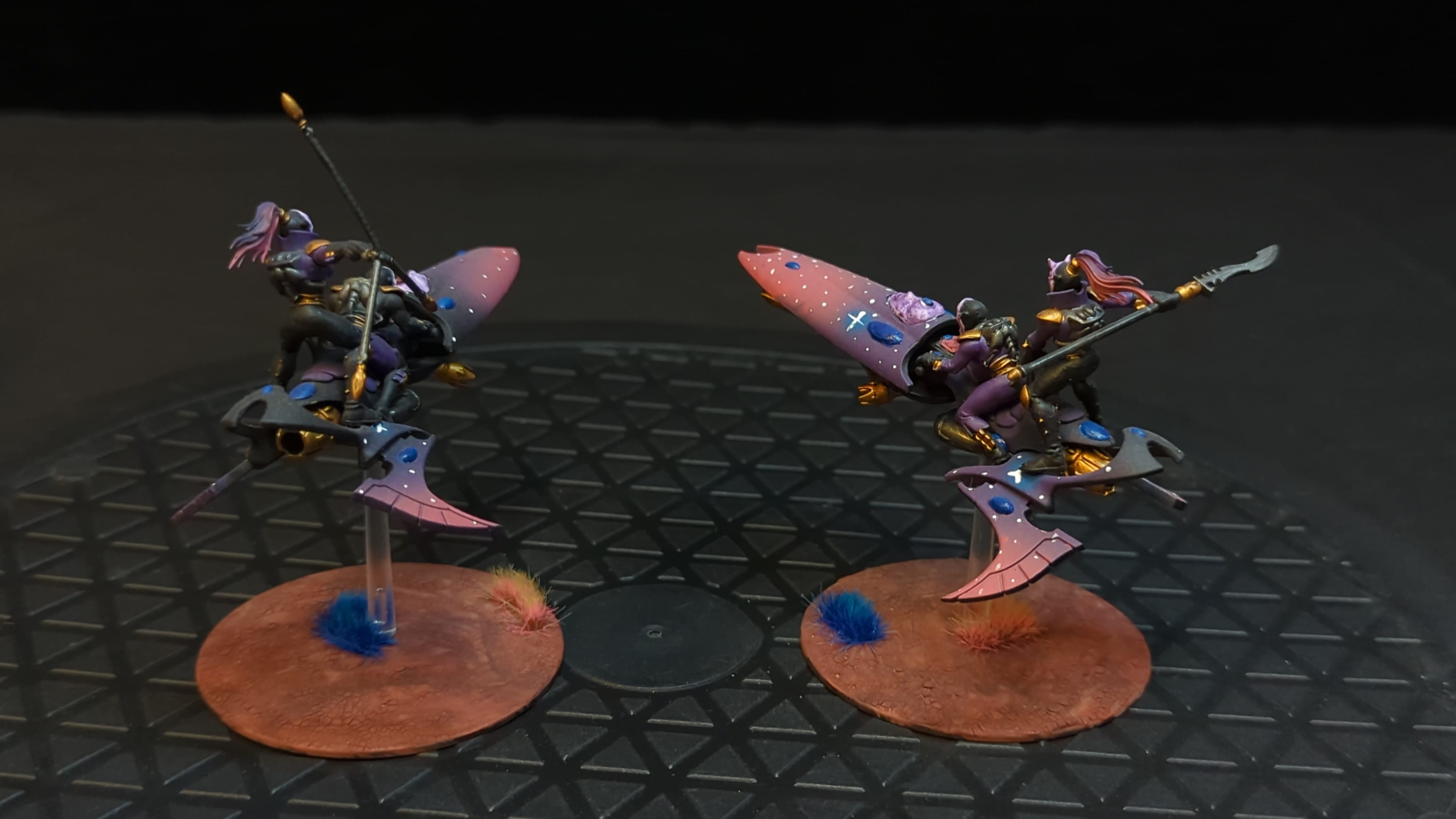 Warhammer 40k Aeldari Harlequins Skyweavers x2 Painted