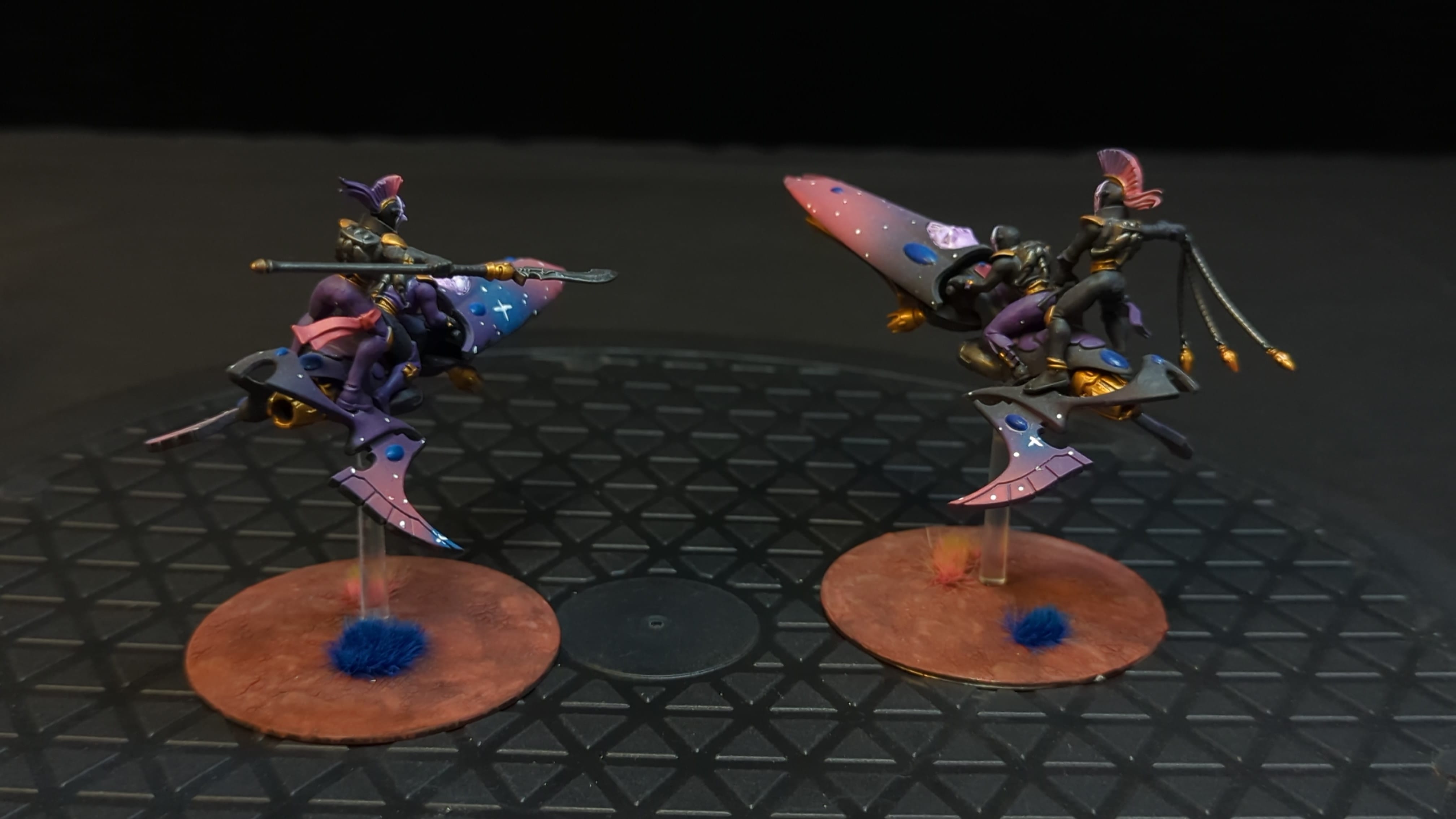 Warhammer 40k Aeldari Harlequins Skyweavers x2 Painted