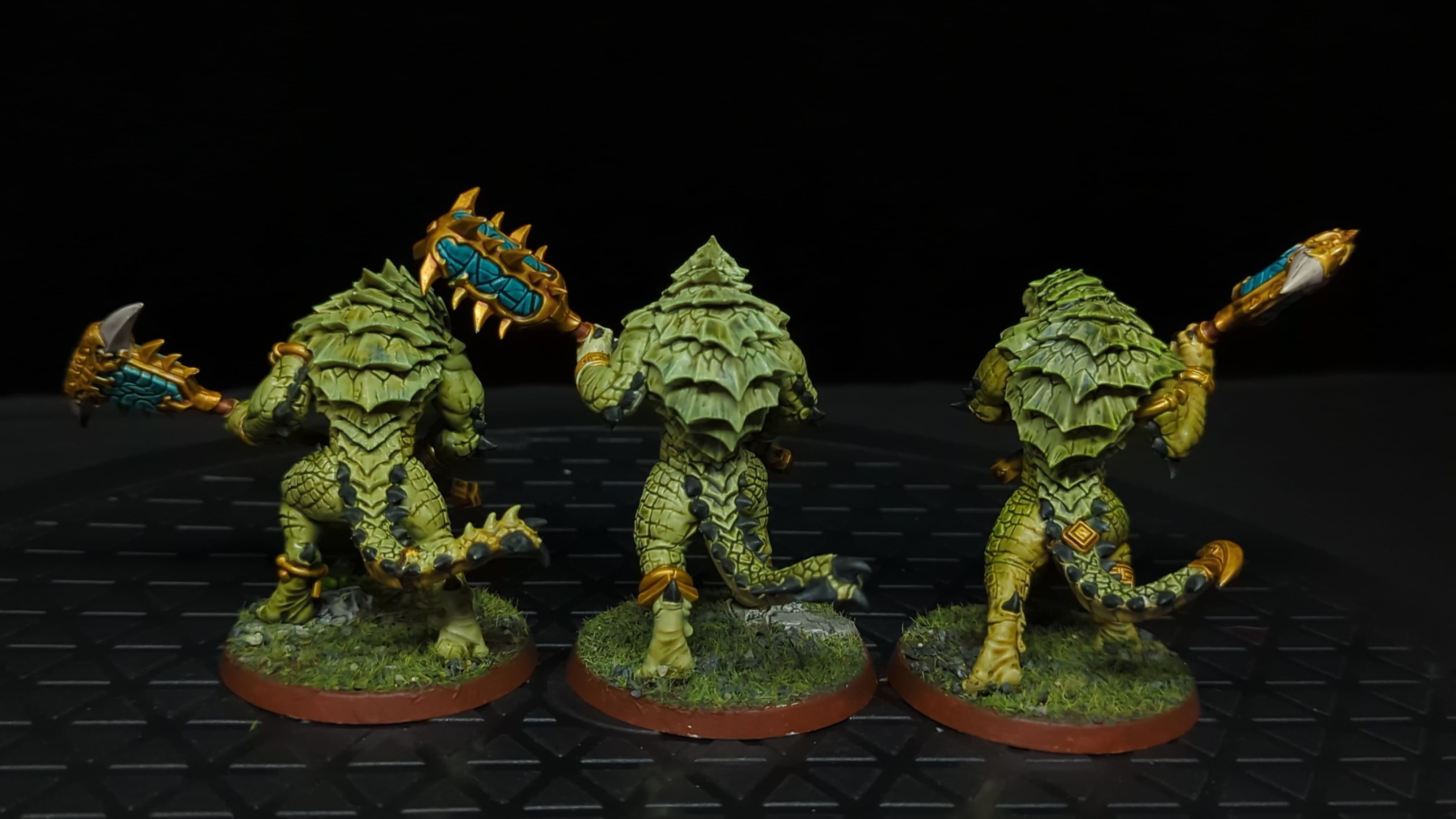 Age of Sigmar Seraphon Kroxigor x3 Painted