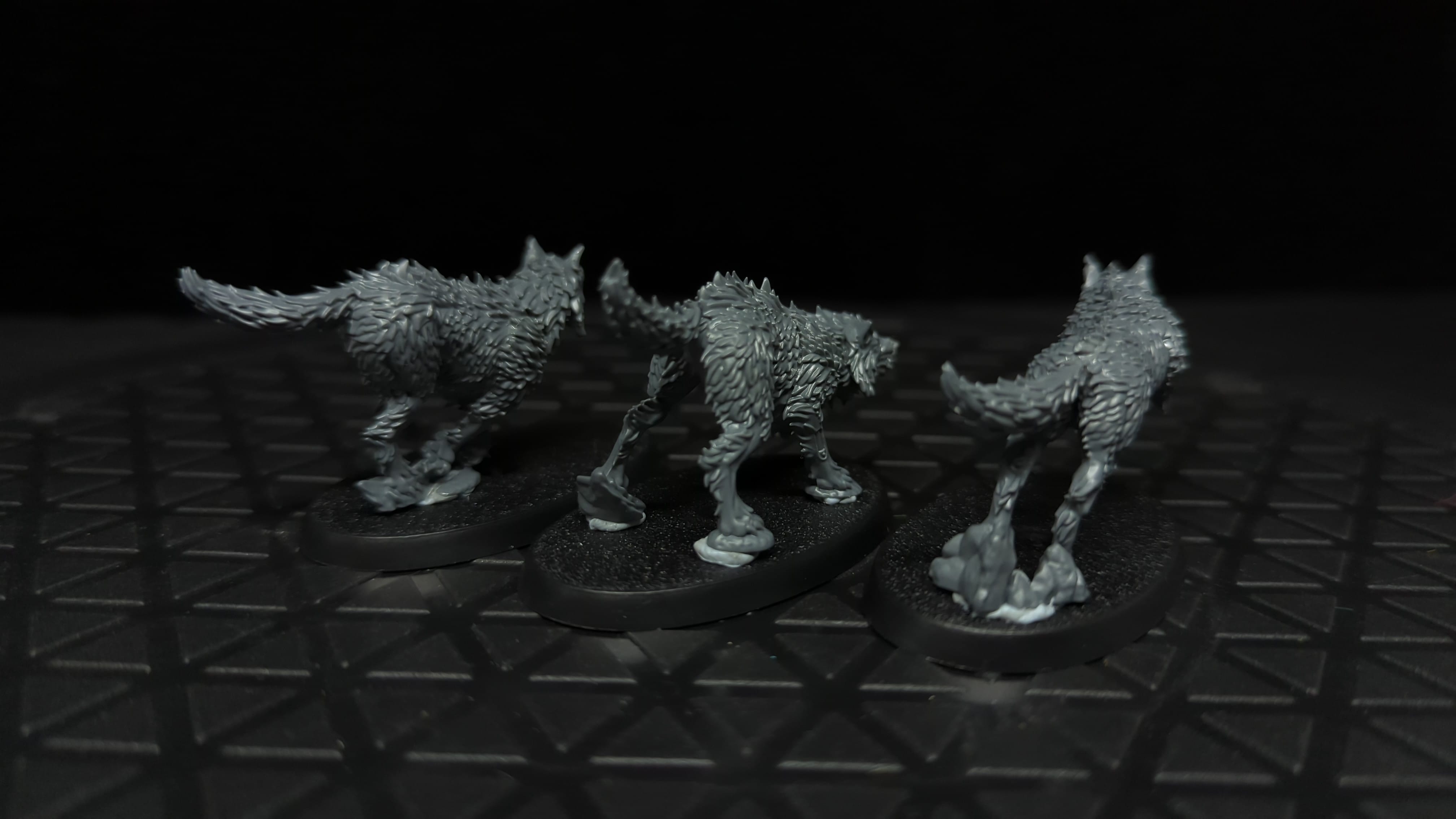 Warhammer 40k Space Wolves Fenrisian Wolves x3