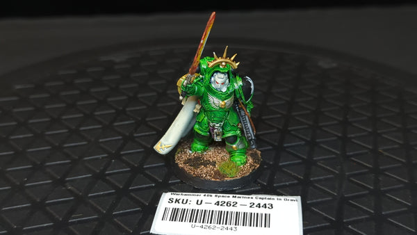 Warhammer 40k Space Marines Captain in Gravis Armor x1 Painted