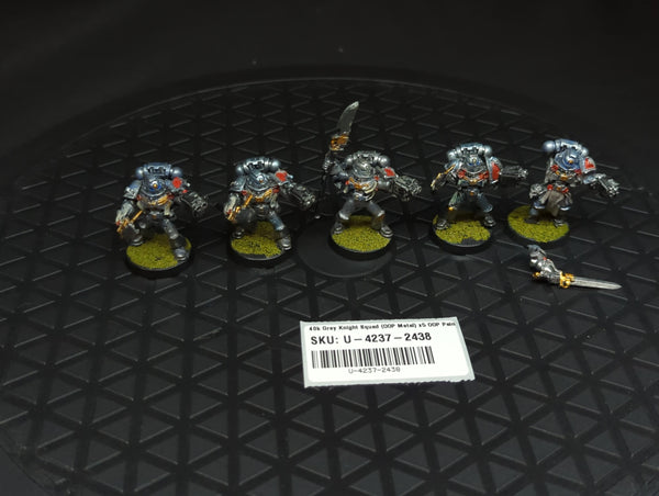Warhammer 40k Grey Knight Squad (OOP Metal) x5 OOP Painted