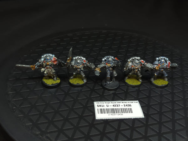 Warhammer 40k Grey Knight Squad (OOP Metal) x5 OOP Painted