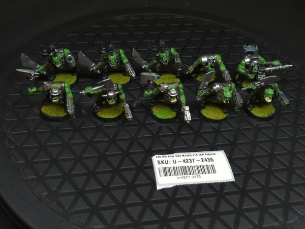 Warhammer 40k Ork Boyz (Old Model) x10 OOP Painted