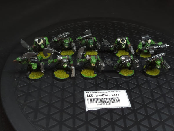 Warhammer 40k Ork Boyz (Old Model) x10 OOP Painted