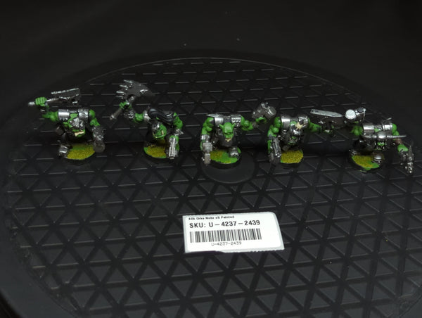Warhammer 40k Orks Nobz x5 Painted