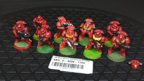 Warhammer 40k Space Marines Tactical Squad x9 Painted