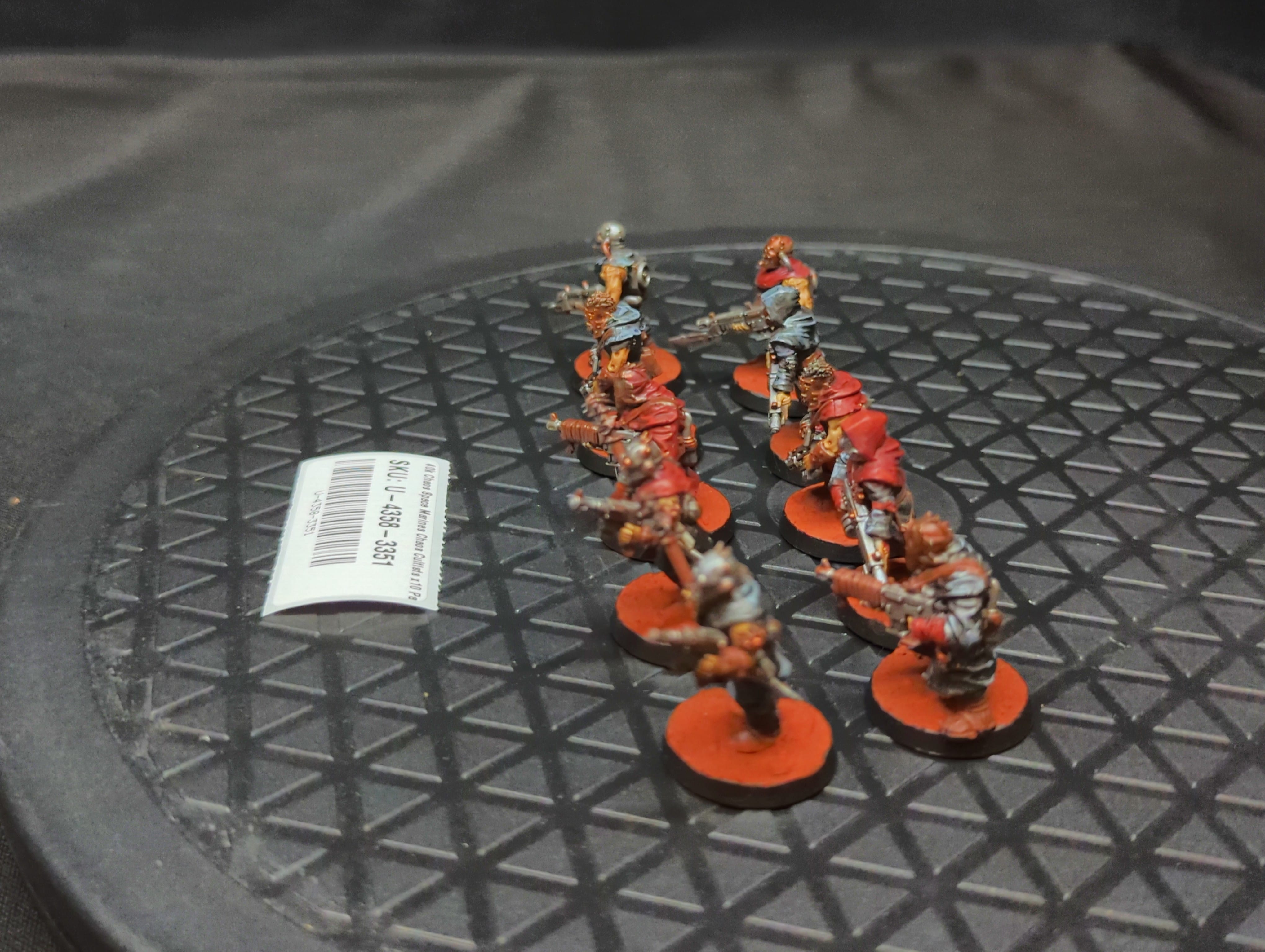Warhammer 40k Chaos Space Marines Chaos Cultists x10 Painted