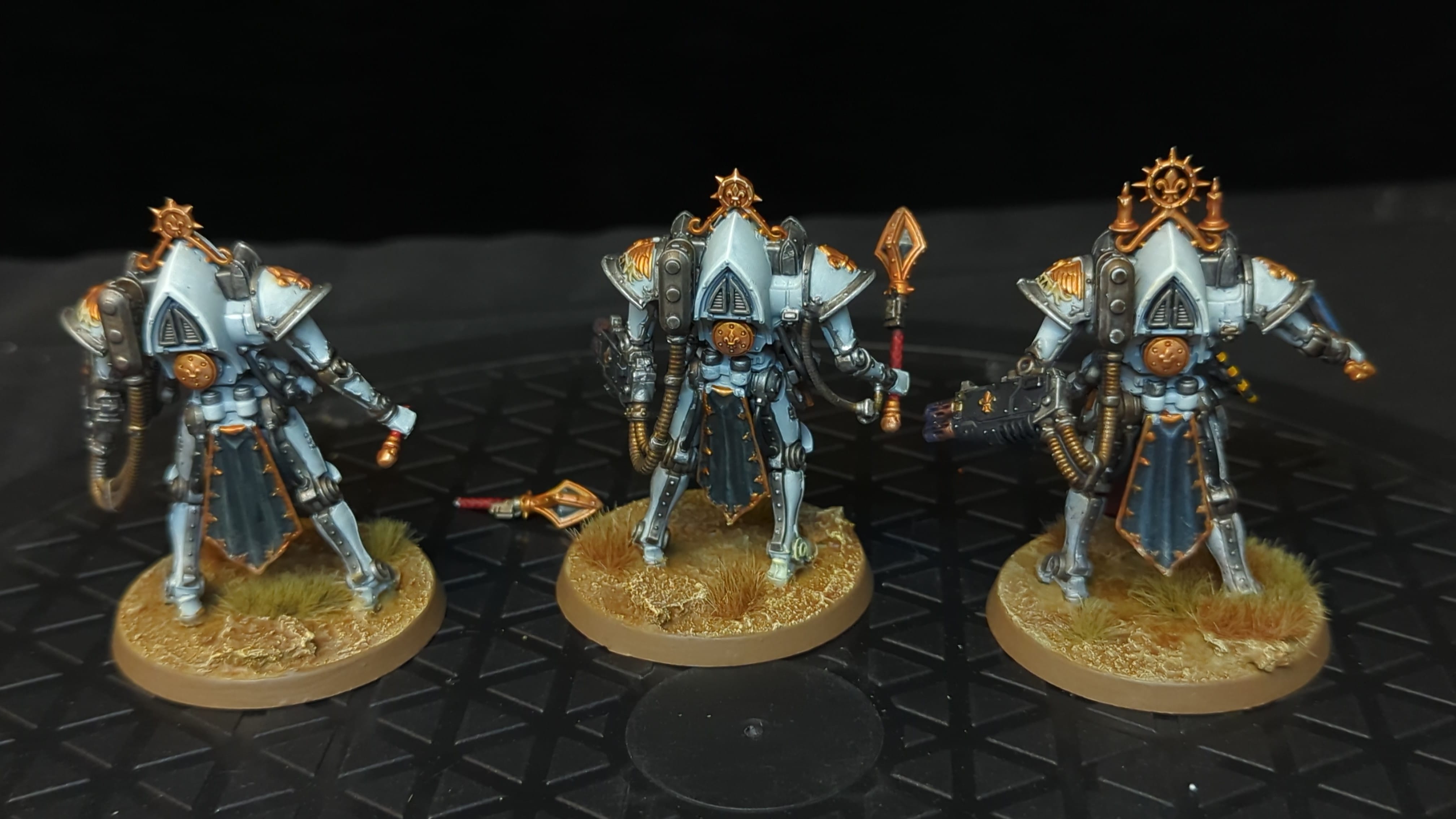 Warhammer 40k Adepta Sororitas Paragon Warsuits x3 Painted