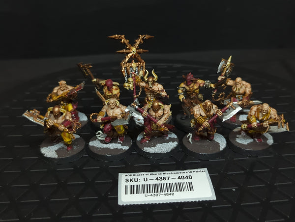 Age of Sigmar Blades of Khorne Bloodreavers x10 Painted