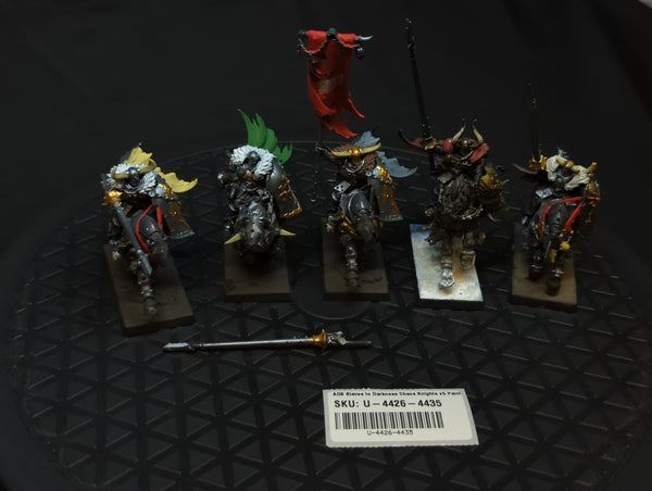 Age of Sigmar Slaves to Darkness Chaos Knights x5 Painted