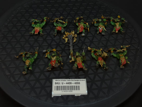 The Old World Orc & Goblin Tribes Orks Savages Archers x10