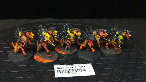 Warhammer 40k Tyranids Barbgaunts x5 Painted