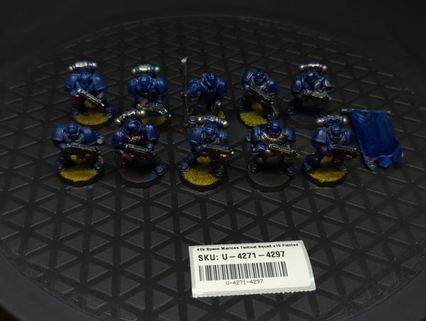 Warhammer 40k Space Marines Tactical Squad x10 Painted