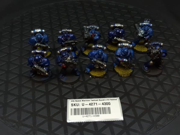 Warhammer 40k Space Marines Tactical Squad x10 Painted