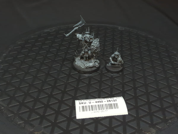 Age of Sigmar Orruk Warclans Killaboss with Stab-Grot x2