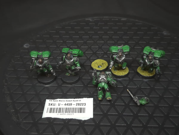Warhammer 40k Space Marine Assault Squad x5