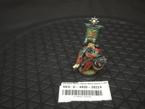Warhammer 40k Space Marine Captain (Black Reach) x1 OOP Painted