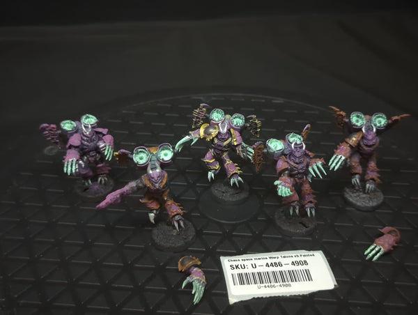 Chaos space marine Warp Talons x5 Painted