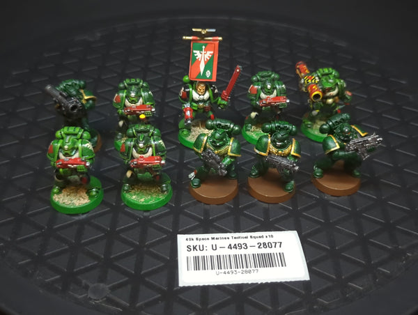 Warhammer 40k Space Marines Tactical Squad x10
