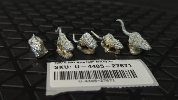 The Old World Giants Rats (OOP Metal) x5