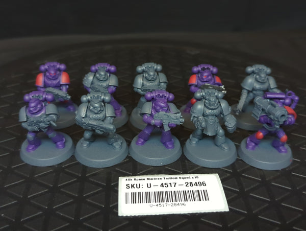 Warhammer 40k Space Marines Tactical Squad x10