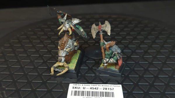 The Old World Orc & Goblin Tribes Orc Bosses x2 Painted