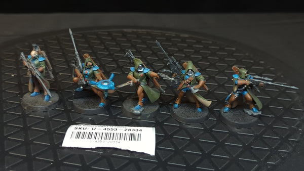 Warhammer 40k Aeldari Rangers x5 Painted