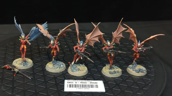 Warhammer 40k Drukhari Scourges x5 Painted