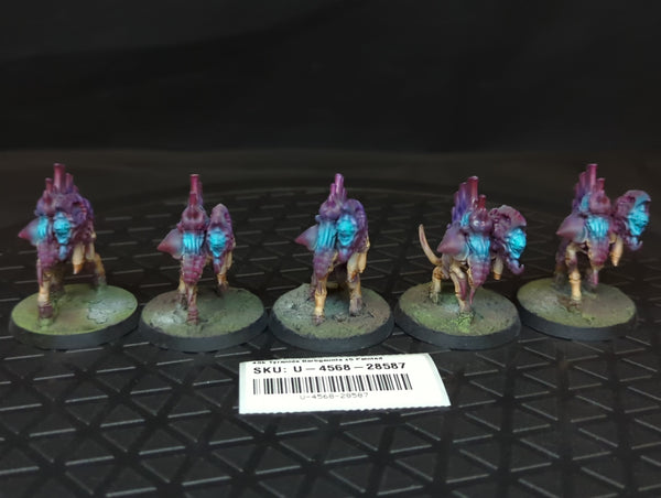 Warhammer 40k Tyranids Barbgaunts x5 Painted