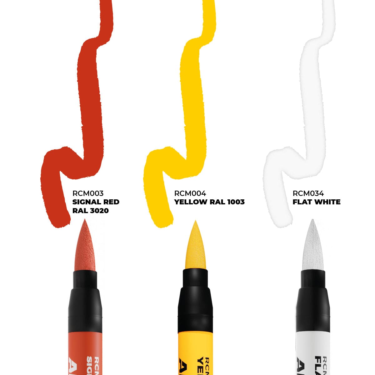 AK Interactive Real Colors Markers Set x3 - Tactical Markings