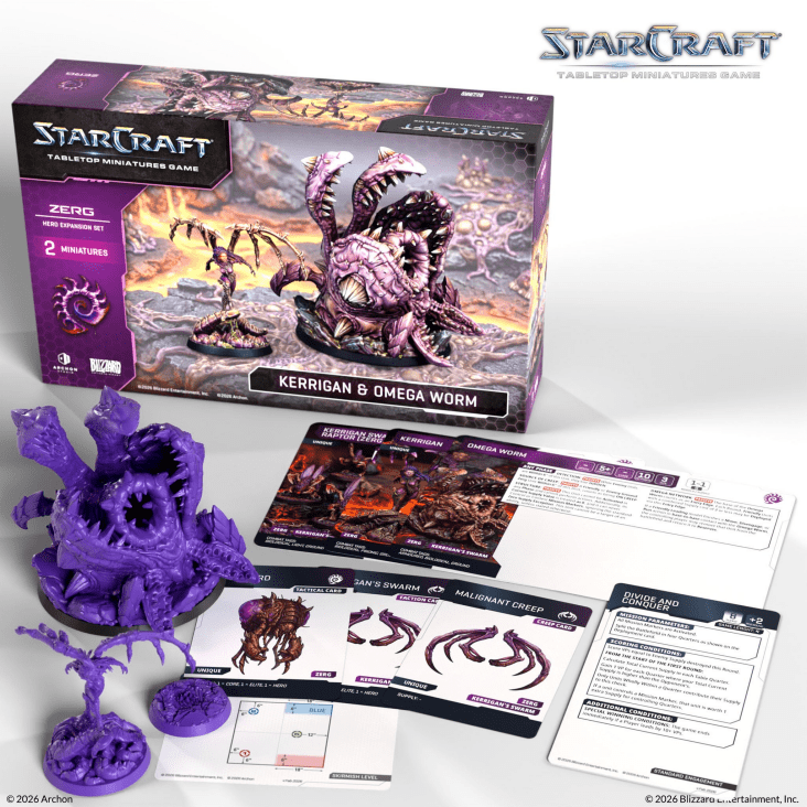 Starcraft Zerg Hero Expansion Set - Kerrigan & Omega Worm