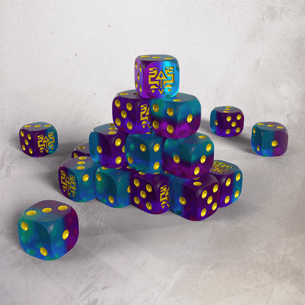 One Page Rules Saurian Starhost Premium Resin 16mm Dice Set (20)