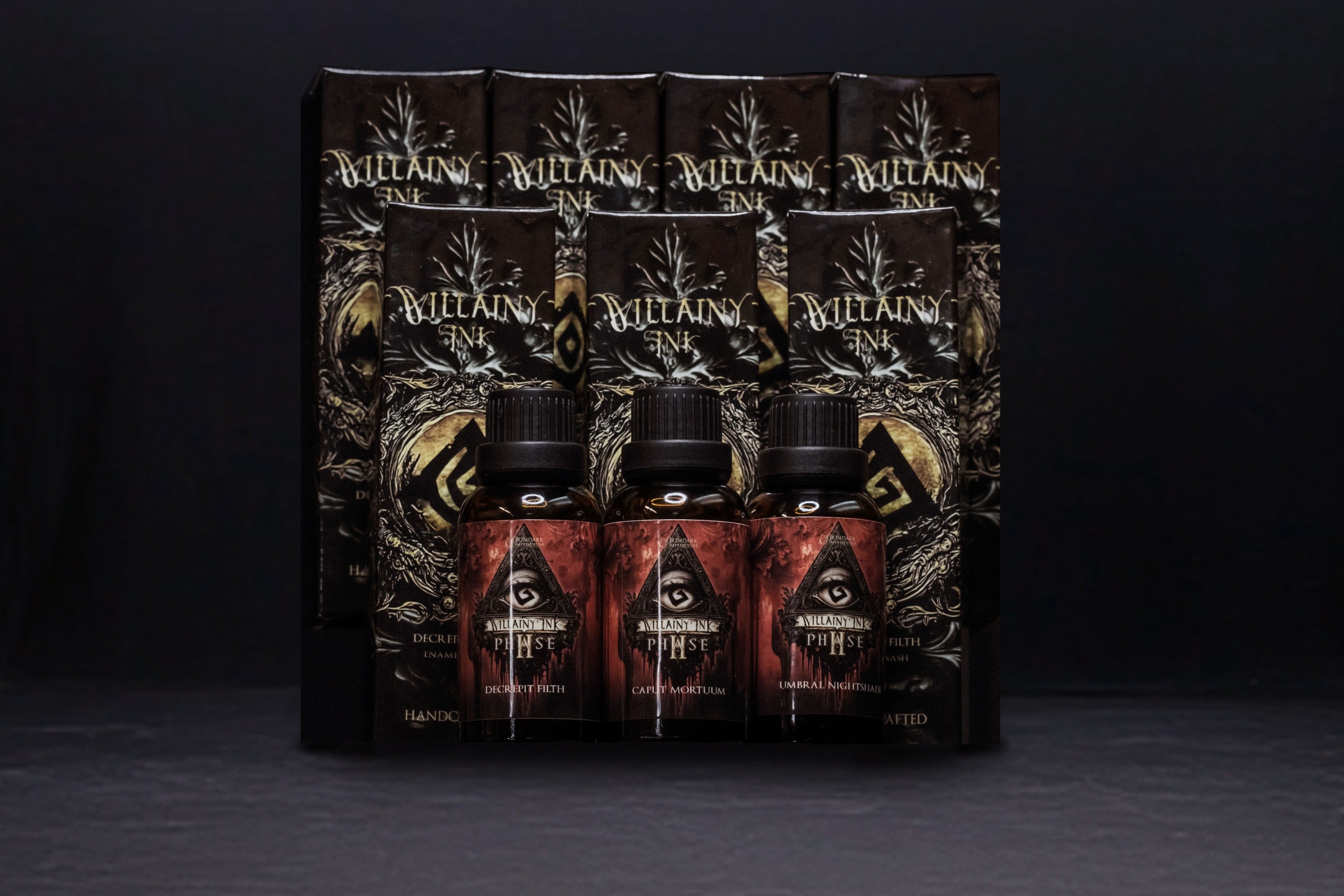 Villainy Inks Phase 2 - Handcrafted Enamel Washes 30ml - PHASE TWO TESTER KIT x7 colors PRE-ORDER