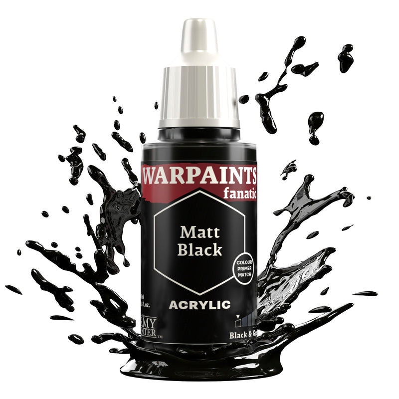 Army Painter Warpaints Fanatic 17ml - Matt Black