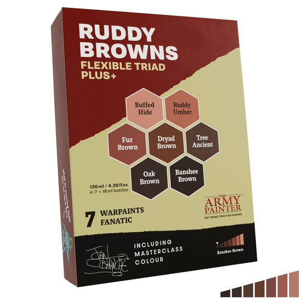 Army Painter Warpaints Fanatic - Flexible Triads PLUS+ - Ruddy Browns Set