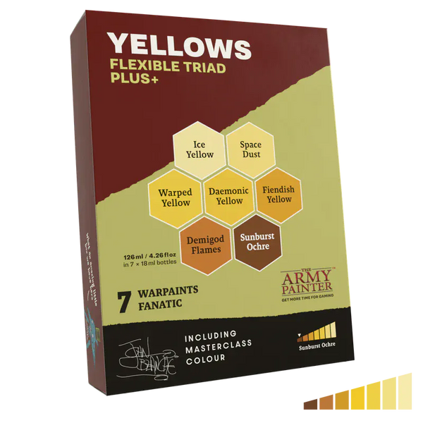 Army Painter Warpaints Fanatic - Flexible Triads PLUS+ - Yellows Set