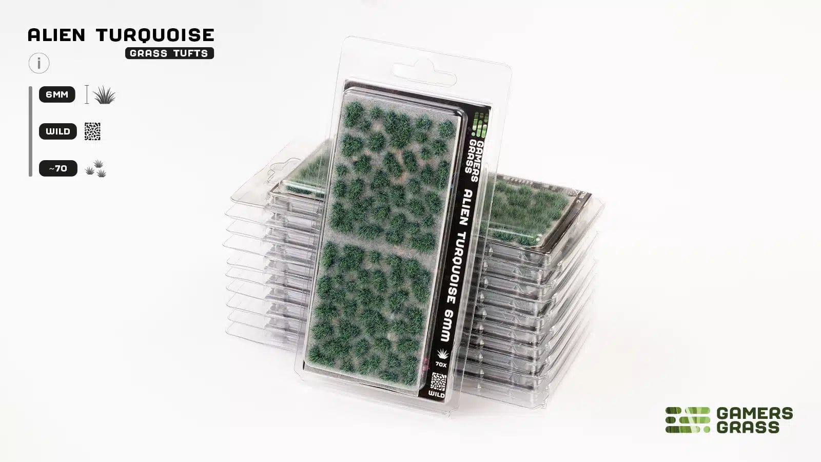 Gamer's Grass Tufts - Alien Turquoise 6mm