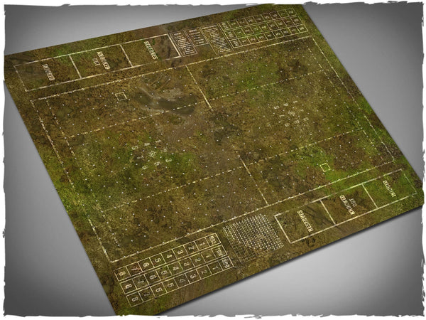Deep-cut Studio - Mousepad Blood Bowl Pitch Mat - Muddy Field