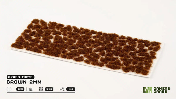 Gamer's Grass Tufts - Brown 2mm