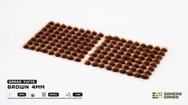 Gamer's Grass Tufts - Brown 4mm Small