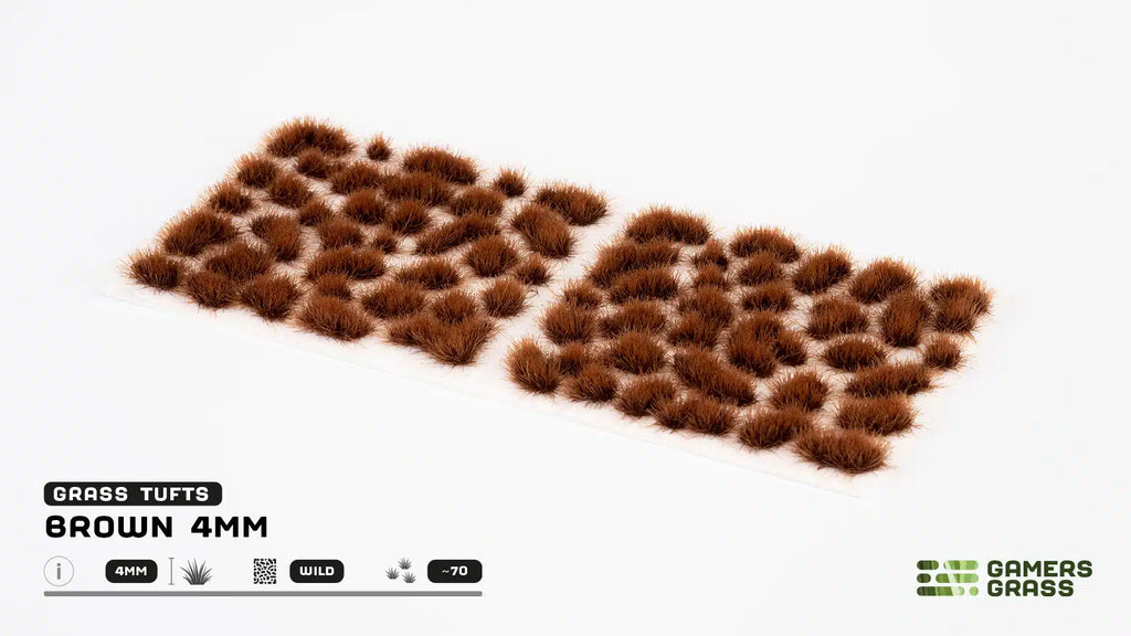 Gamer's Grass Tufts - Brown 4mm Wild