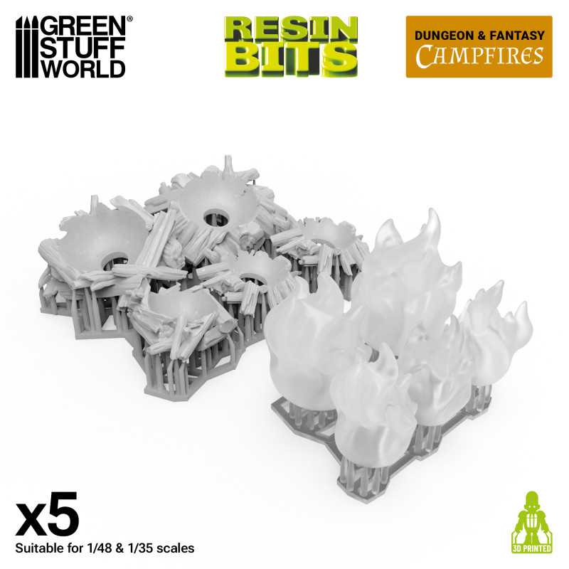 GSW Resin Basing Set - Campfires for 3mm LED