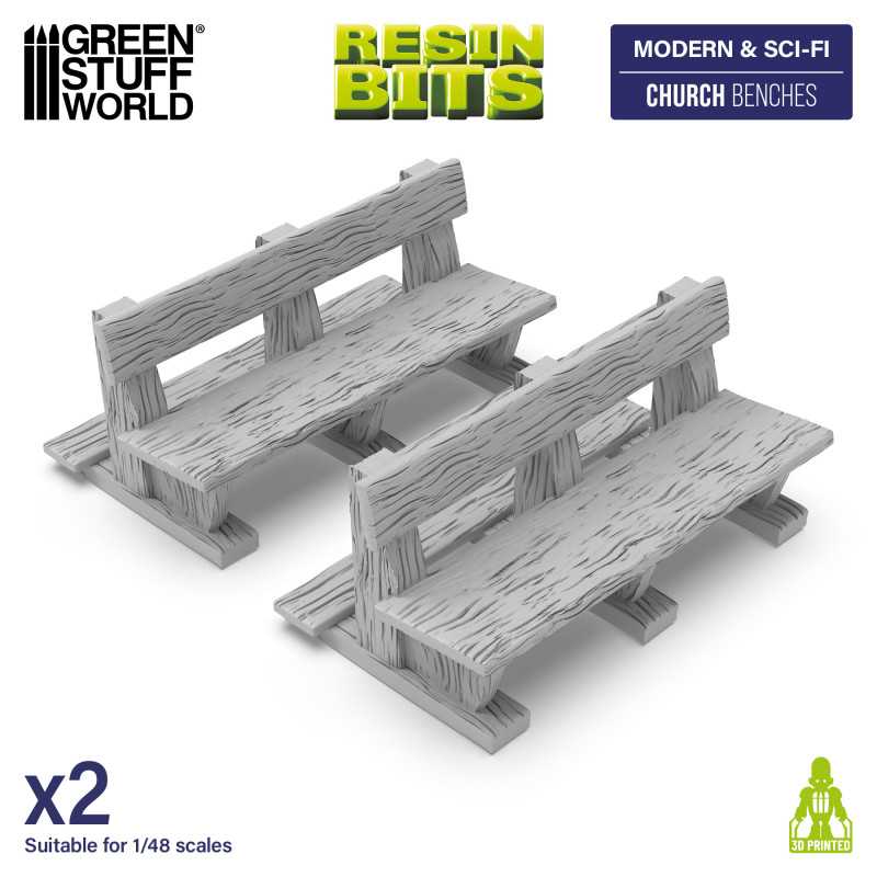 GSW Resin Basing Set - Church Benches